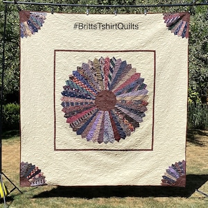 Necktie Quilt. Custom Memory Necktie Quilt made from cherished ties or shirts. 40-80 neckties for a heartfelt keepsake. Dry Clean only.