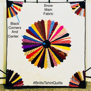 Handmade Necktie Memory Quilt: Personalized Keepsake, Memorial Decor (65 x 70 in) ****READ DETAILS****
