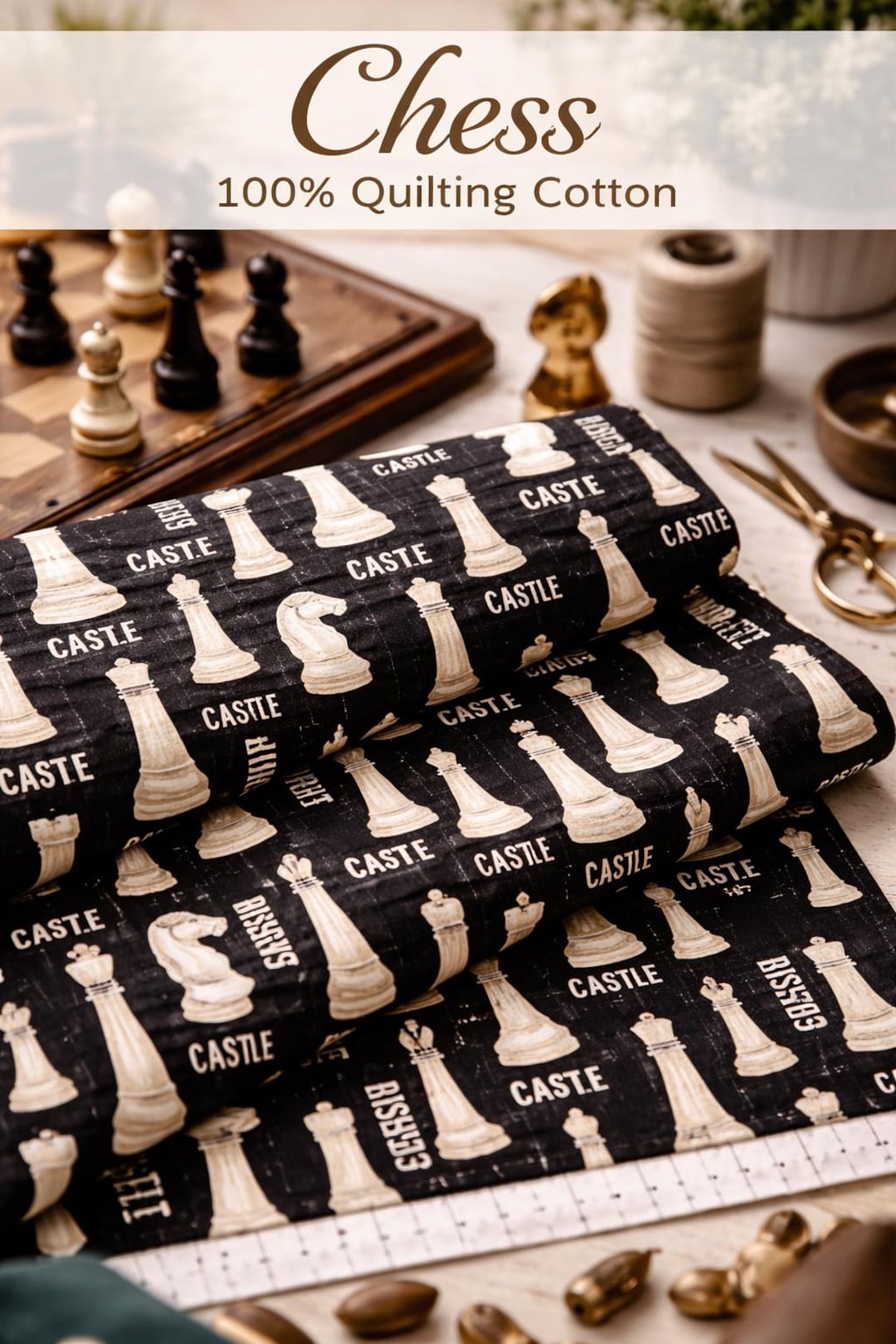 Chess Fabric – Black and White Quilting Cotton, Riley Blake Designs - Etsy