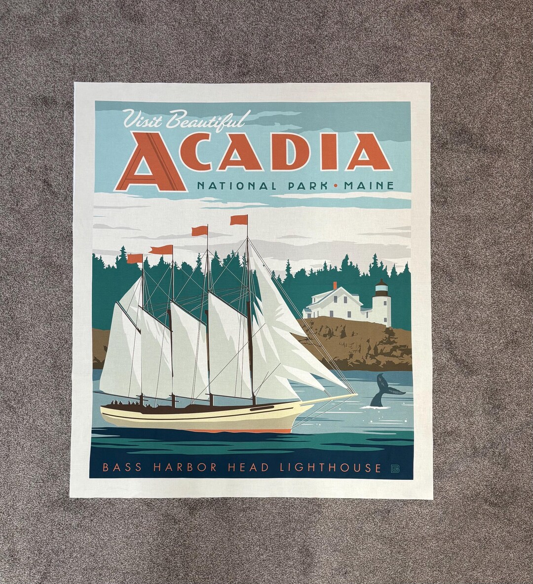 Acadia National Park Quilt Panel: 100% Cotton Fabric, Riley Blake ...