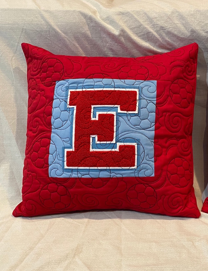 Customizable Varsity Letter Pillow Cover. Made Out of YOUR Etsy