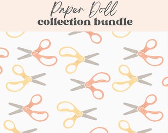 Complete Paper Doll Collection Bundle, All Paper Doll Sets from Lily & Threads | Original, Homestead, Ballerina, Mermaid, Holiday Sets