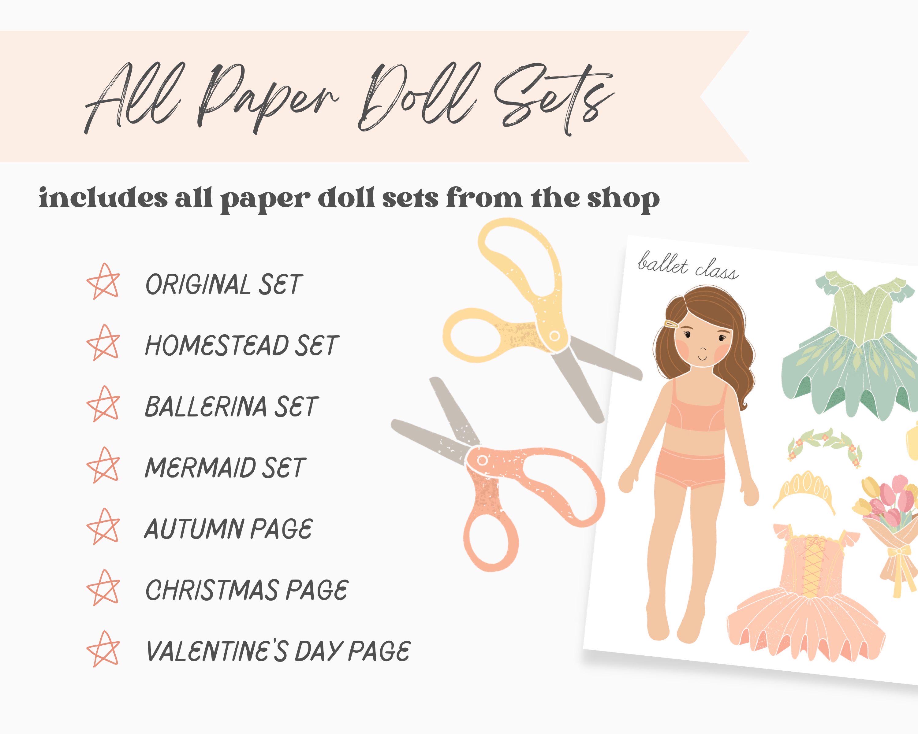 Complete Paper Doll Collection Bundle From Lily & Threads (digital ...