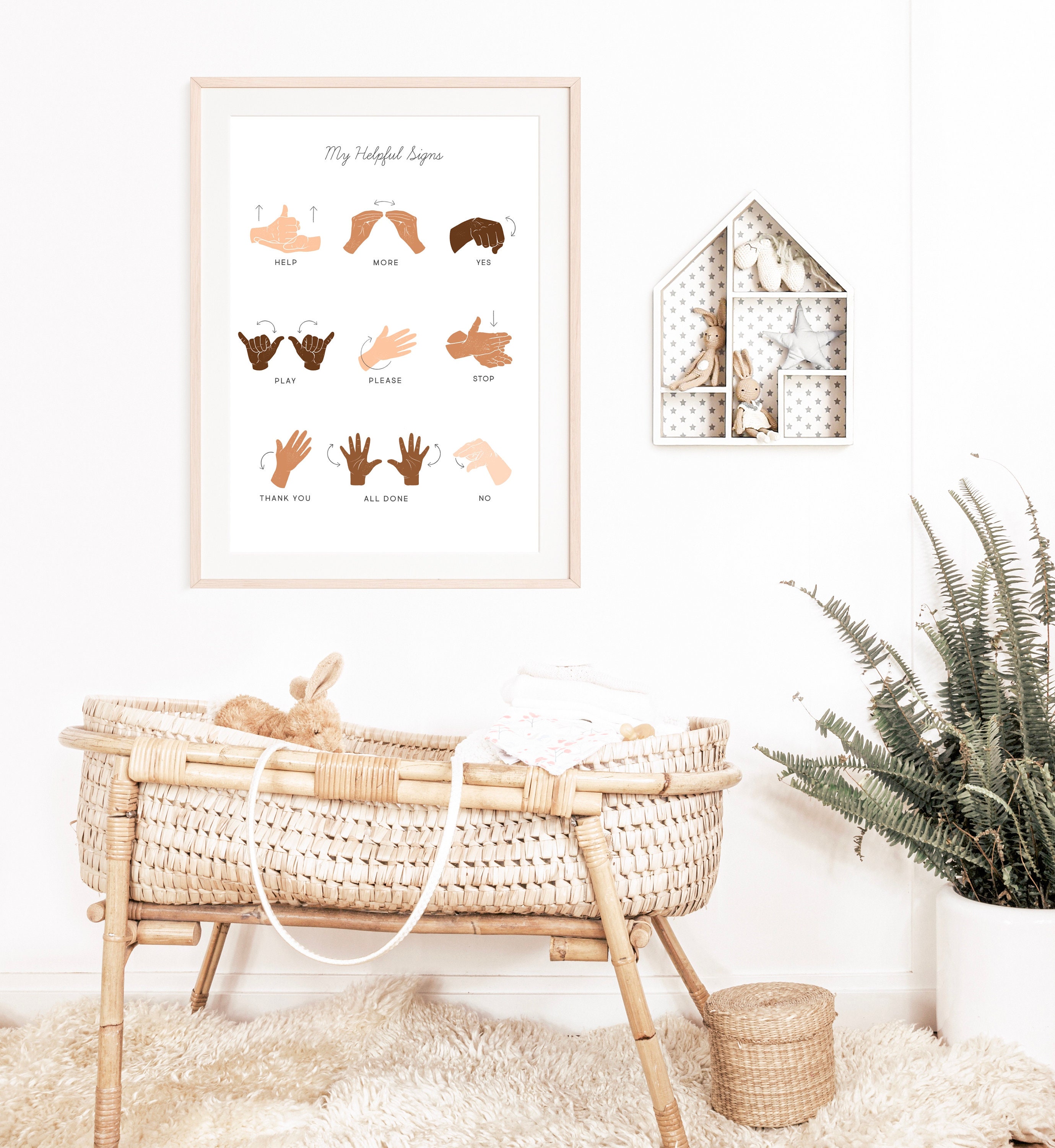 ASL Sign Language Manners & Basic Signs Calming Corner Etsy Canada