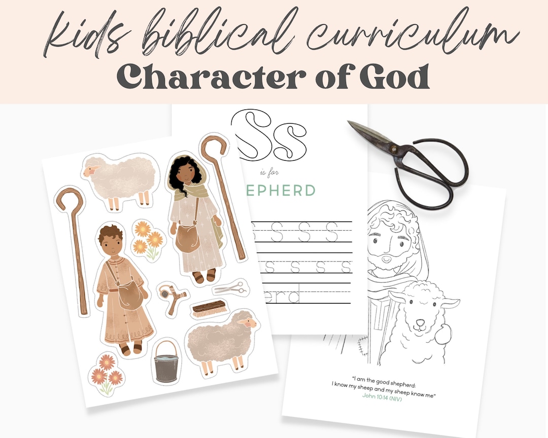 Preschool Bible Curriculum for Christian Homeschool, Sunday School ...