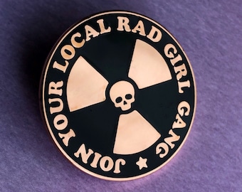 Join Your Local Rad Girl Gang Enamel Pin- Medical Gift - Gift for Doctor - Gift for Nurse - enamel pin for medical professionals - anatomy