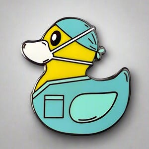Surgical Ducky Enamel Pin- Medical Gift - Gift for Doctor - Gift for Nurse - enamel pin for medical professionals - anatomy