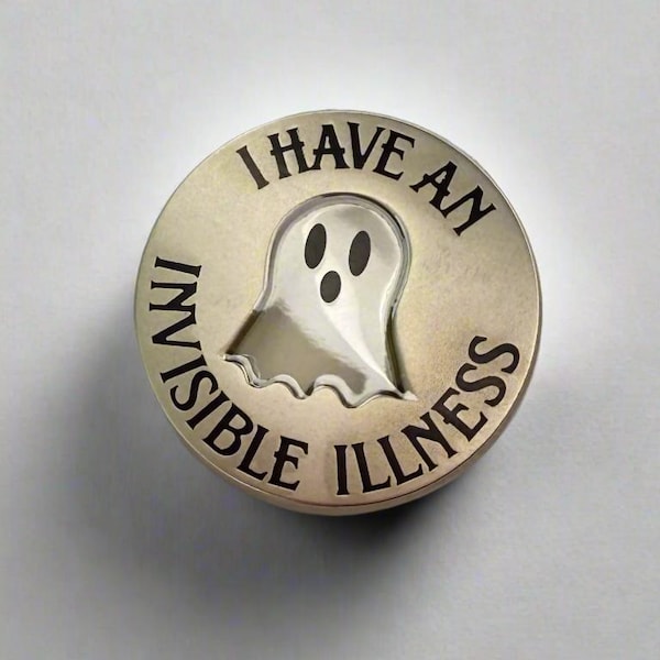 Invisible Illness Pin - Medical Gift - Doctor Nurse - enamel pin medical - anatomy