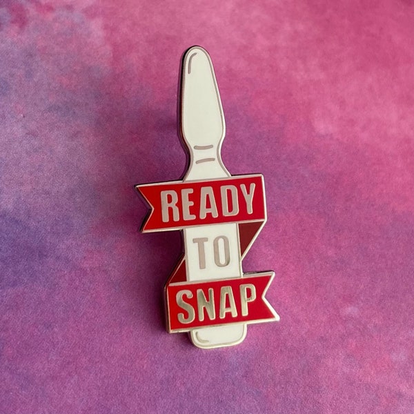 Ready to Snap Enamel Pin- Medical Gift - Gift for Doctor - Gift for Nurse - enamel pin for medical professionals - anatomy