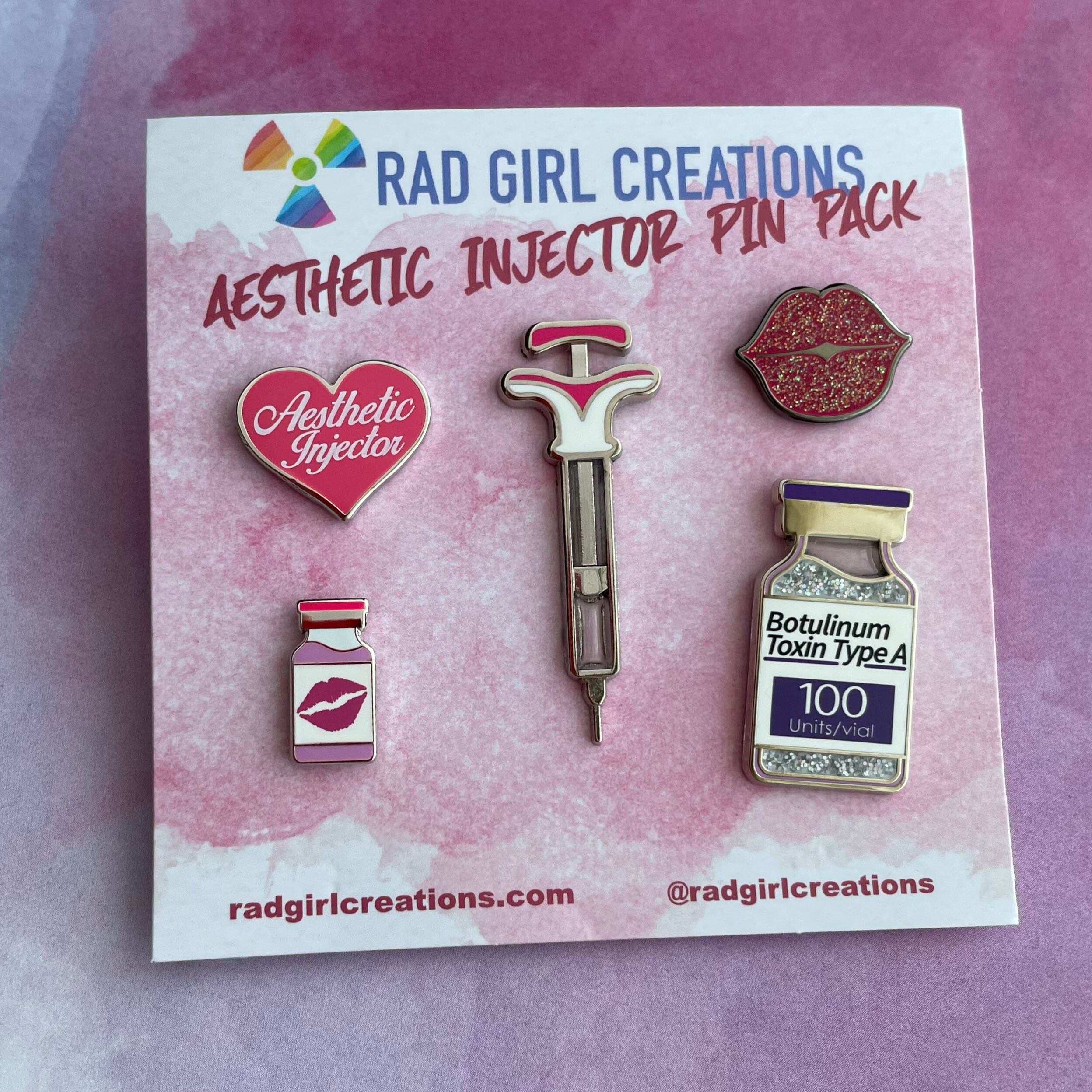Rainbow Locking Pin Backs - Rad Girl Creations - Medical Enamel Pin