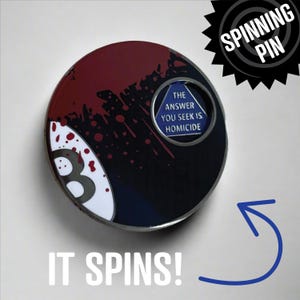 Manner of Death Magic Eight Ball Pin