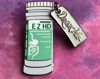 Barium Emaille Pin - Medizinisches Geschenk - Geschenk für Doktor - Geschenk für Krankenschwester
