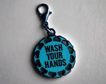 Wash Your Hands Germ Charm- Medical Gift - Gift for Doctor - Gift for Nurse - enamel pin for medical professionals - anatomy