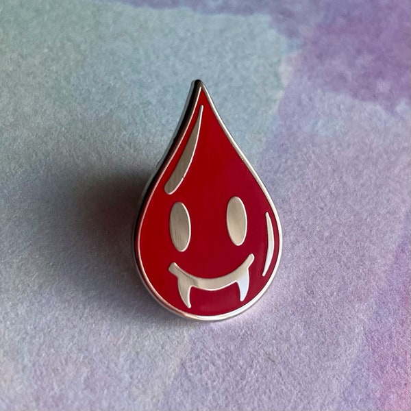 Vampire Blood Drop Pin- Medical Gift - Doctor Nurse - enamel pin medical - anatomy