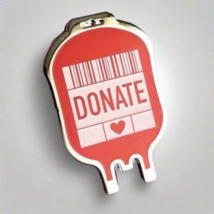 Donate Enamel Pin- Medical Gift - Gift for Doctor - Gift for Nurse - enamel pin for medical professionals - anatomy