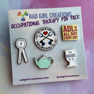 Occupational Therapy Enamel Pin Pack- Medical Gift - Gift for Doctor - Gift for Nurse - enamel pin for medical professionals - anatomy