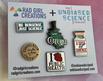 Unbiased Science Podcast Pin Pack