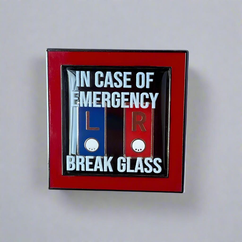 In Case of Emergency Pin - Radiology Marker Edition
