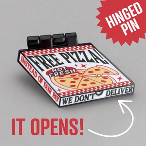 Eat the Rich Pizza Pin