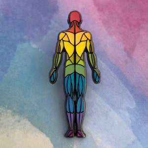 Muscular System Enamel Pin- Medical Gift - Gift for Doctor - Gift for Nurse - enamel pin for medical professionals - anatomy