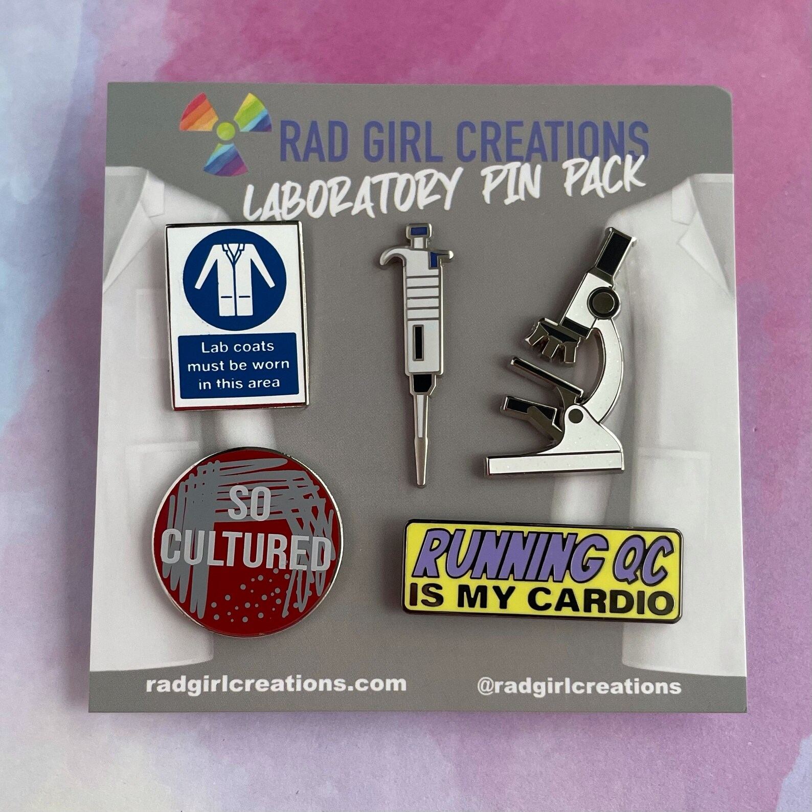Laboratory Enamel Pin Pack Medical Gift Gift for Doctor Etsy UK