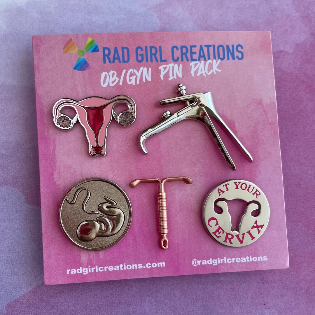 OB/GYN Pin Pack- Medical Gift - Doctor Nurse - Enamel Pin Medical ...