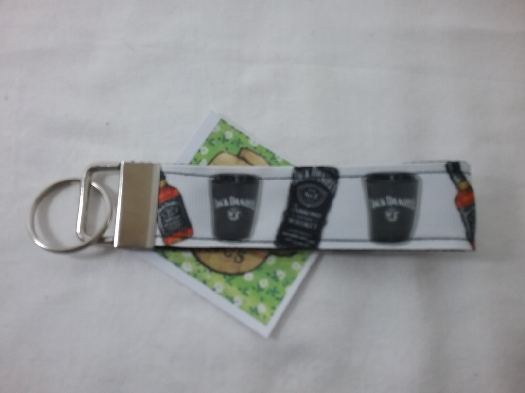 Strong Ribbon and Webbing Key Fob Whisky Pattern Thumb Keyring Zip Pull ...