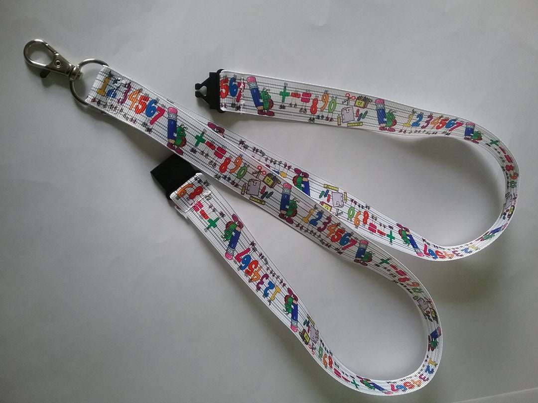 Lanyard Numbers Ribbon ID Badge Holder Safety Breakaway Clip - Etsy