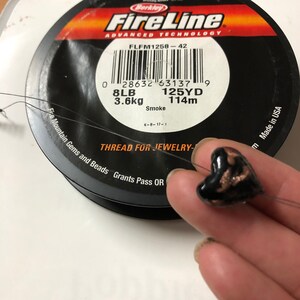 Bead Cord, 375’, Black Fireline, High Quality Beading Thread | Bead Thread for DIY Jewelry | Strong Thread, Weaving | Bulk Bead Weaving Cord