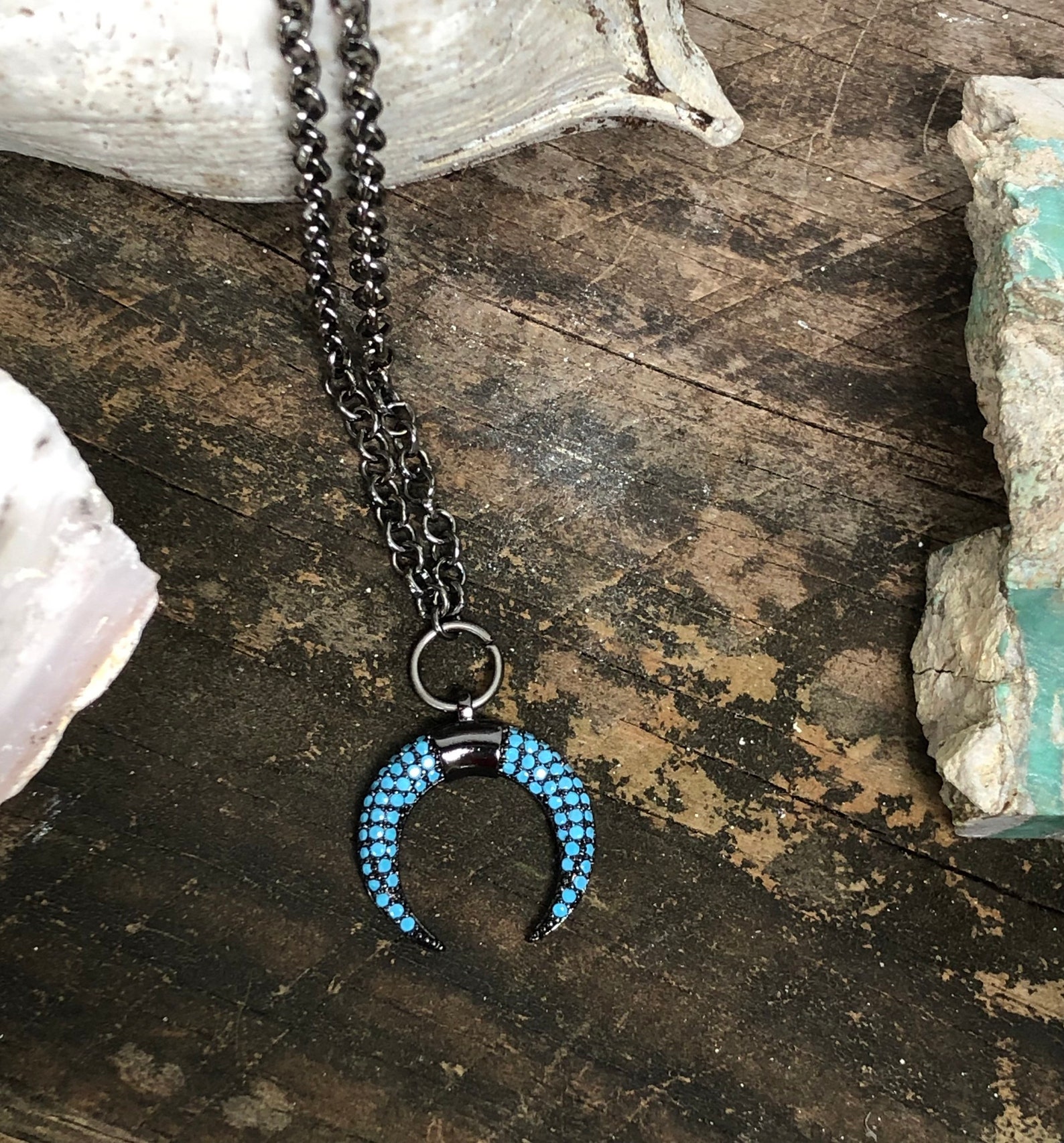 Navajo Naja Crescent Moon Symbol Naja Pendant Drop Etsy