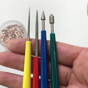 Bead Reamers, Set of 4 / Economical Jewelry Tools / Jewelry Supply / DIY jewelry / Jewelry making