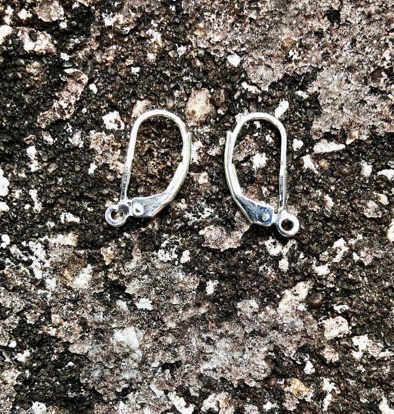 Lever Back Earring Clasps // 99.9 FIne Silver Plate// Silver Etsy