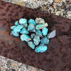 Kingman Blue Turquoise Rough 111.2ct // Classic Raw Kingman Turquoise, Ready to Shape // Kingman AZ Mine Southwest Design, USA Supply