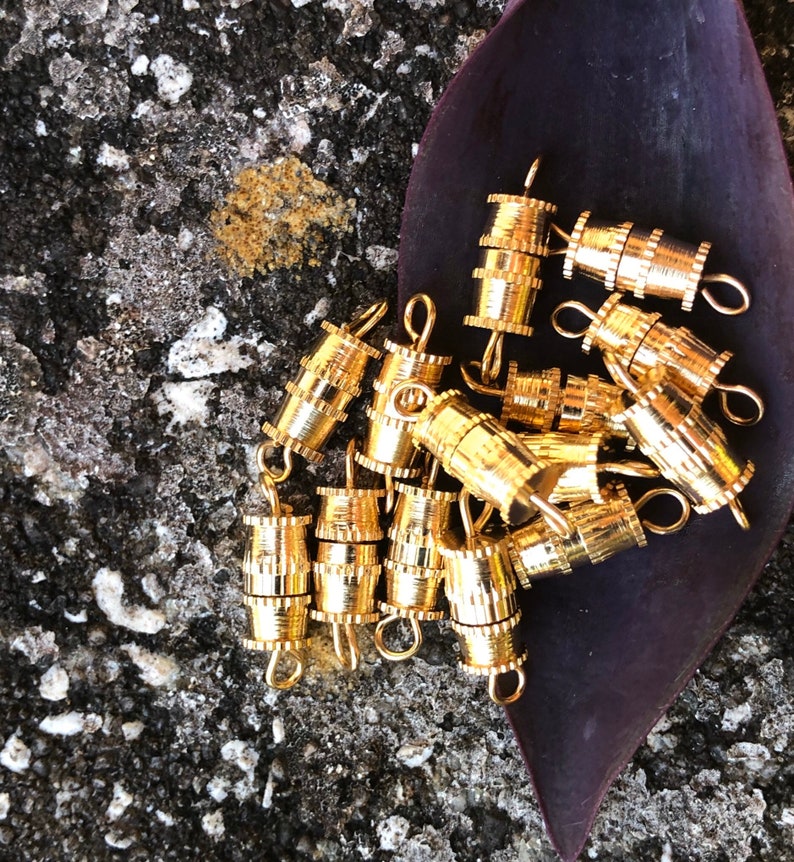Barrel Clasps 12 Pcs // Gold plated barrel clasps // DIY Etsy