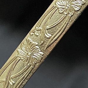 Bezel Wire, 14k Goldfilled, 7.82x1.1mm, Flat Bezel Wire, Embossed Pattern, 14/20 GF Jeweler’s Bezel Wire, dead soft, DIY Bezels,