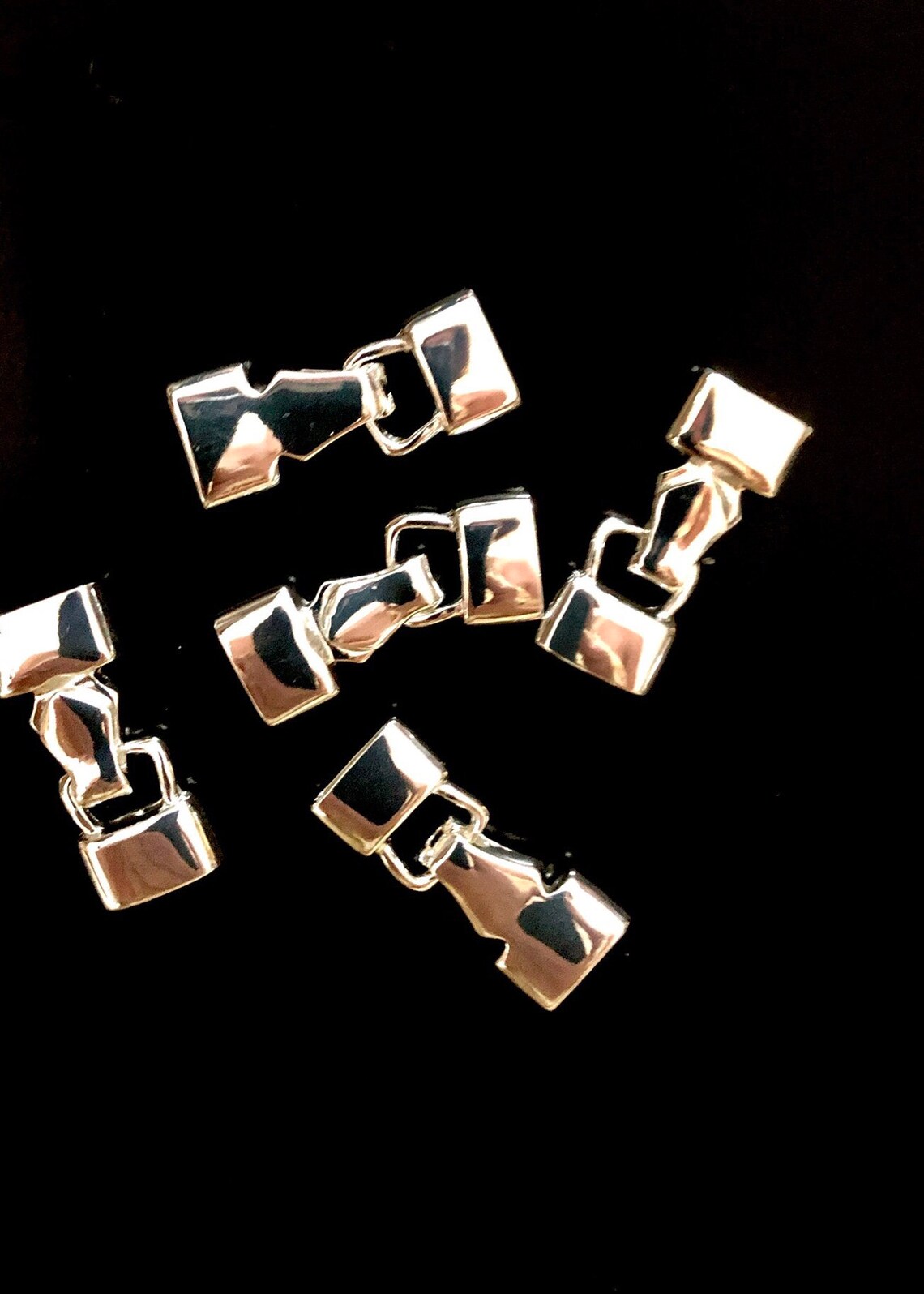 Silver Magnetic Watch Clasp Foldover Clasp SLP Pewter Glue Etsy