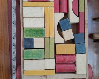 Toddlers vintage blocks