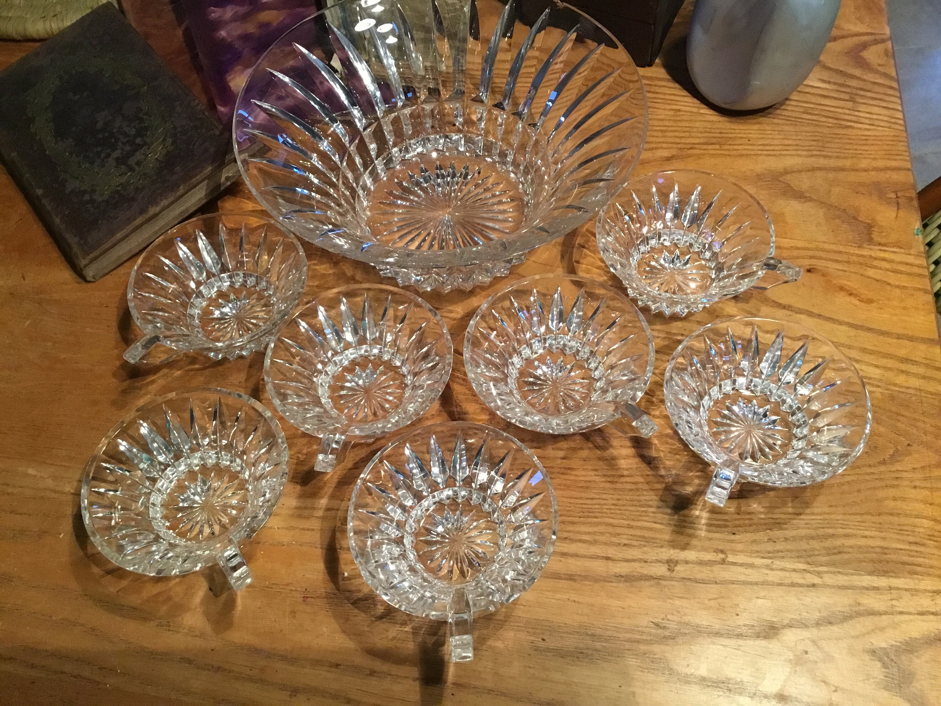 Ensemble de Salade en Cristal et Dessert