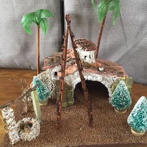 Vintage Christmas crèche