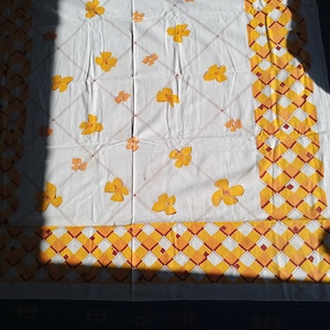 Summer orange tablecloth