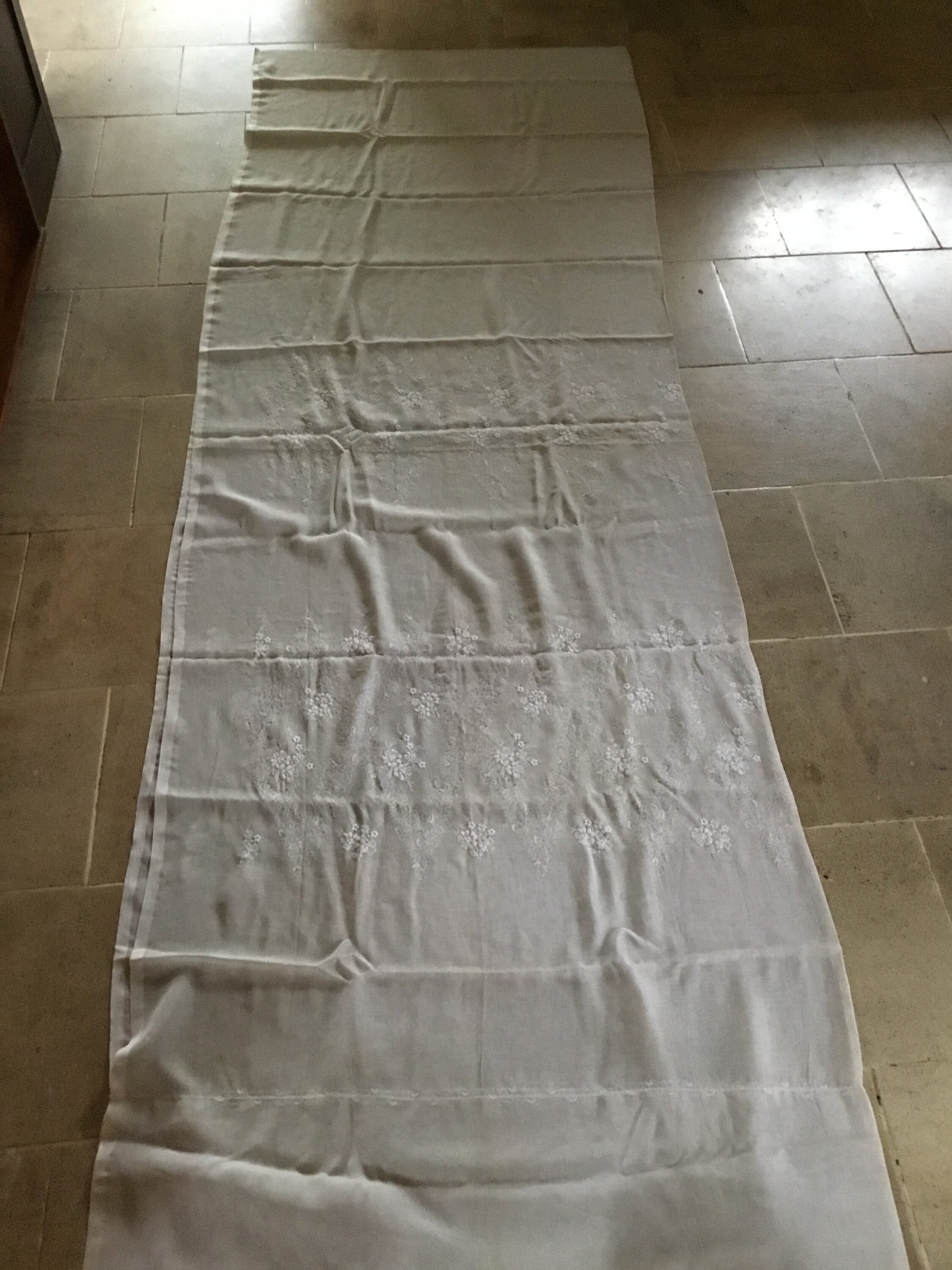 2 X Rideaux de Dentelle Vintage Français