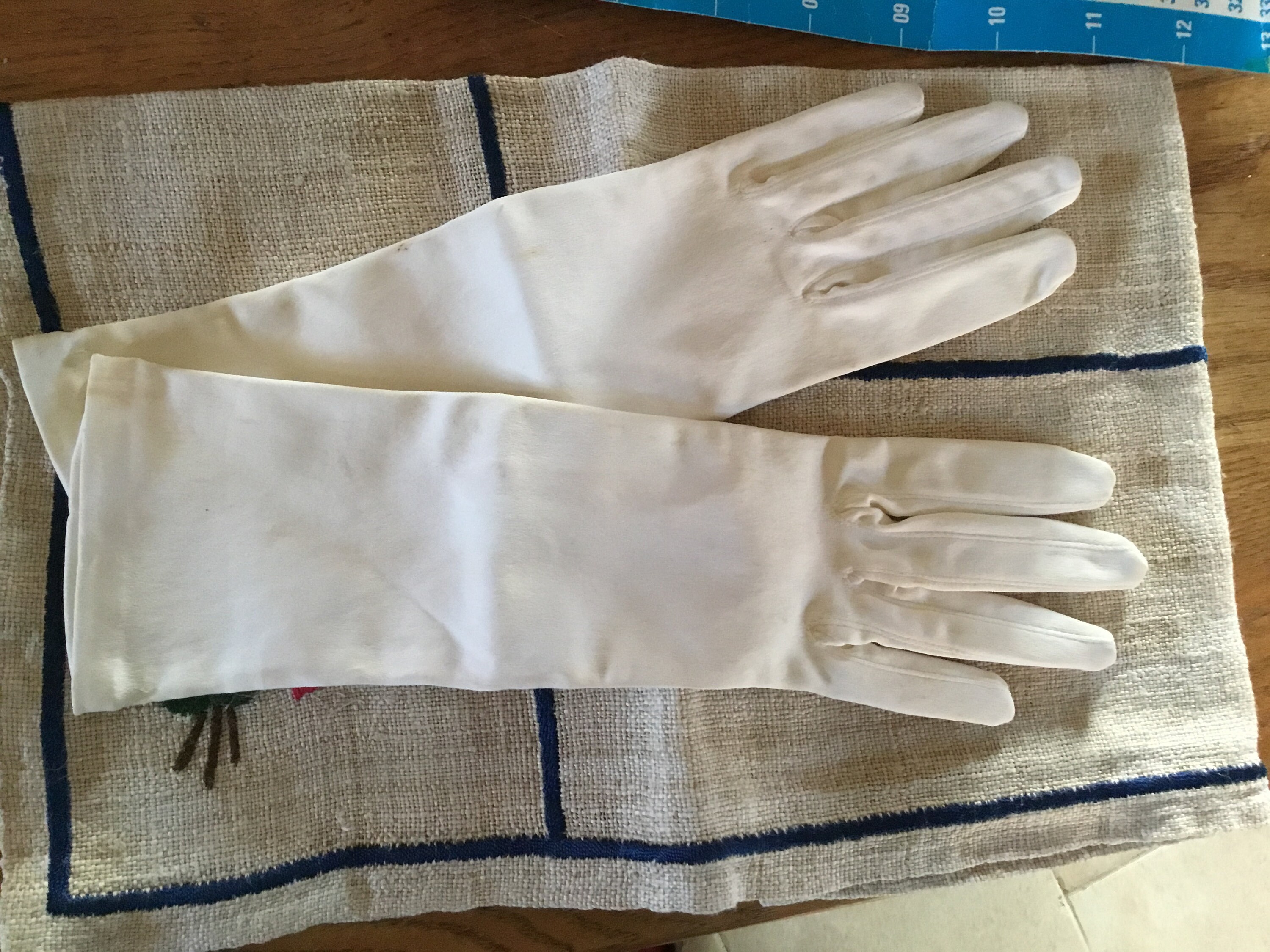 3 Pairs of French Wedding Antique Gloves Etsy