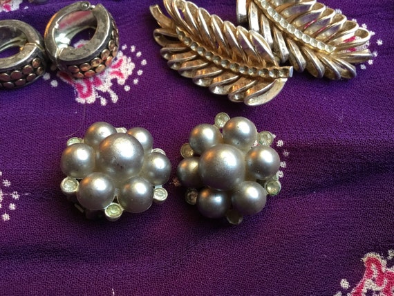 Vintage French earrings clips - image 2