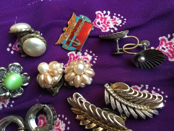 Vintage French earrings clips - image 4