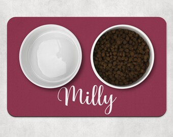 Cat food mat, Dog Bowl Mat, Personalised Pet Bowl Mat, Customised Bowl Mat, Dog Food Mat, Puppy Bowl Mat, Cat Kitten Mat, Dog lover gift