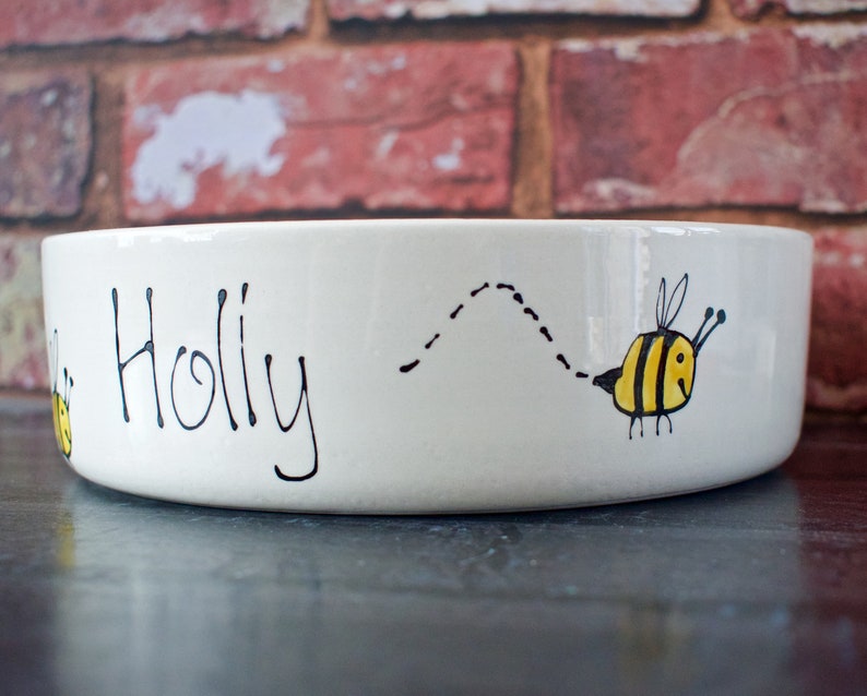 Small Dog Bowl Personalised Dog Bowl Ceramic Dog Bowl Cat Etsy