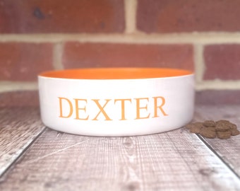Medium dog bowl, dog food bowl, dog bowl, personalised dog bowl, ceramic dog bowl, dog food holder, custom dog bowl, dog water bowl, classic