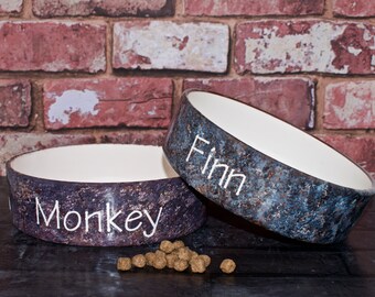 Medium dog bowl, dog bowl, dog water bowl, dog food bowl, personalised dog bowl, ceramic dog bowl, dog food holder, custom dog bowl,