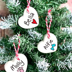 personalised Christmas decoration, rabbit Christmas decoration, cat Christmas decoration, Christmas tree decoration, rabbit gift, dog gift
