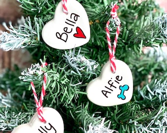 personalised Christmas decoration, rabbit Christmas decoration, cat Christmas decoration, Christmas tree decoration, rabbit gift, dog gift